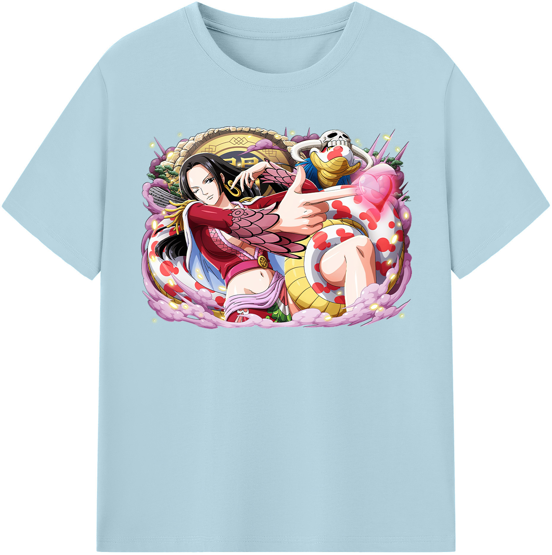 ワンピース ボア・ハンコック ONE PIECE Boa·Hancock 綿100％半袖Tシャツ（フロントプリント）